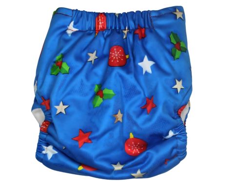 Cloth Diaper - Blue - Star Print