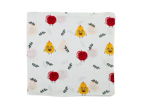 Muslin Wash Cloth Red Apple