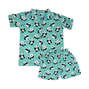 Co-ord Set Blue Panda