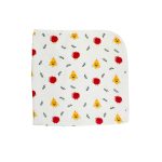 Muslin Hooded Towel 2-Layer Apple