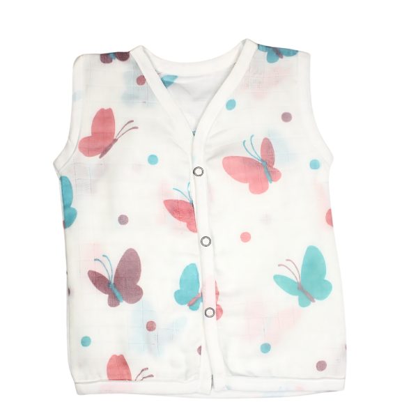 Muslin Jabla - Butterfly Print