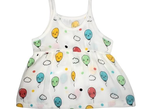 Muslin Knot Frocks - Balloon Print