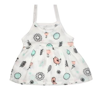 Muslin Knot Frocks - Sparrow Print