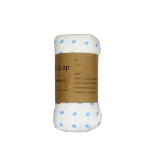 Muslin Swaddle 112x112 - Blue Dot Print