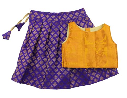 Purple and Mustard Yellow Minipattu