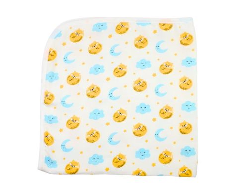 Muslin Hooded Towel 2 Layer Cat Moon