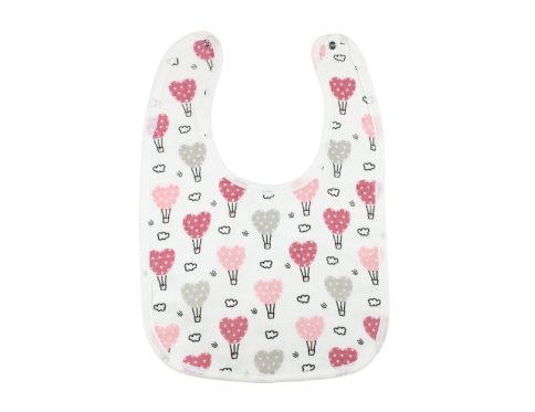 Muslin Bib Pink Balloon