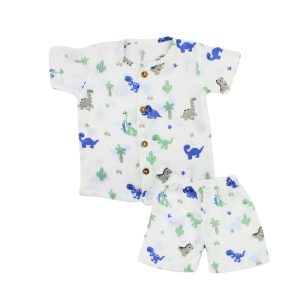 Muslin Co-ord Set Dinosaur