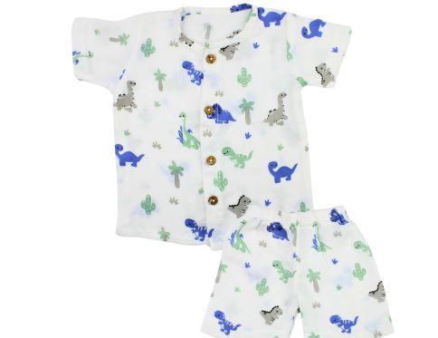 Muslin Co-ord Set Dinosaur