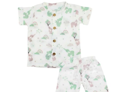 Muslin Co-ord Set Elephant