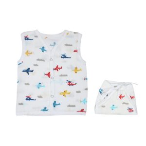 Muslin Jabla Nappy Set Aeroplane