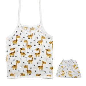 Muslin Knot Jabla Nappy Set Giraffe