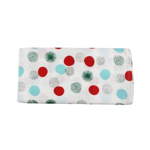 Muslin Towel 70x110 Red Circle