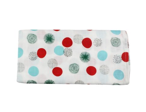 Muslin Towel 70x110 Red Circle