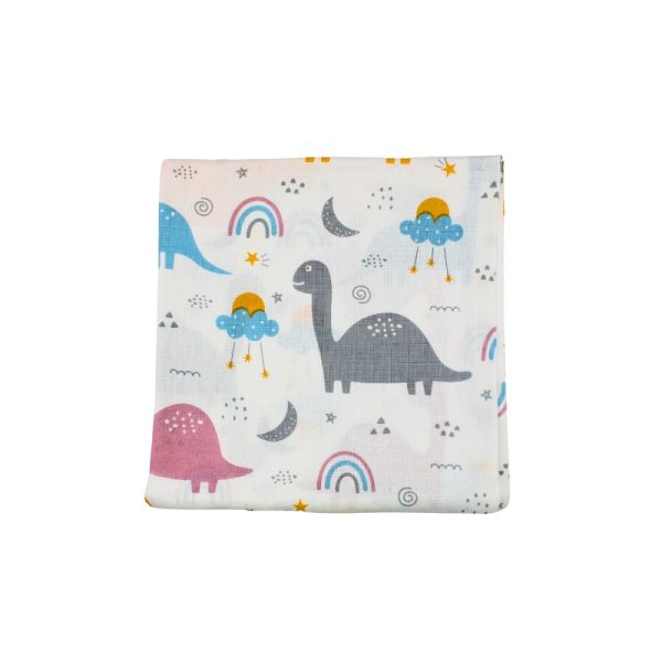 Muslin Swaddle Dino