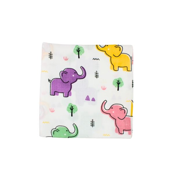 Muslin Swaddle Elephant